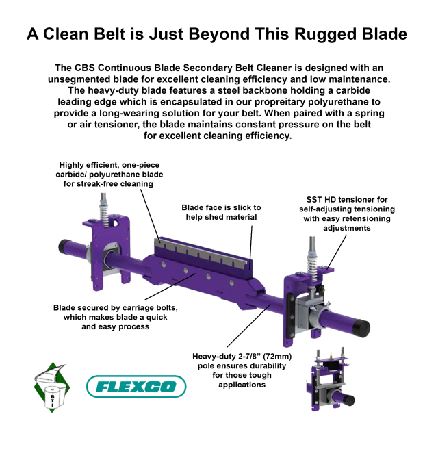 CBS Secondary Belt Cleaner